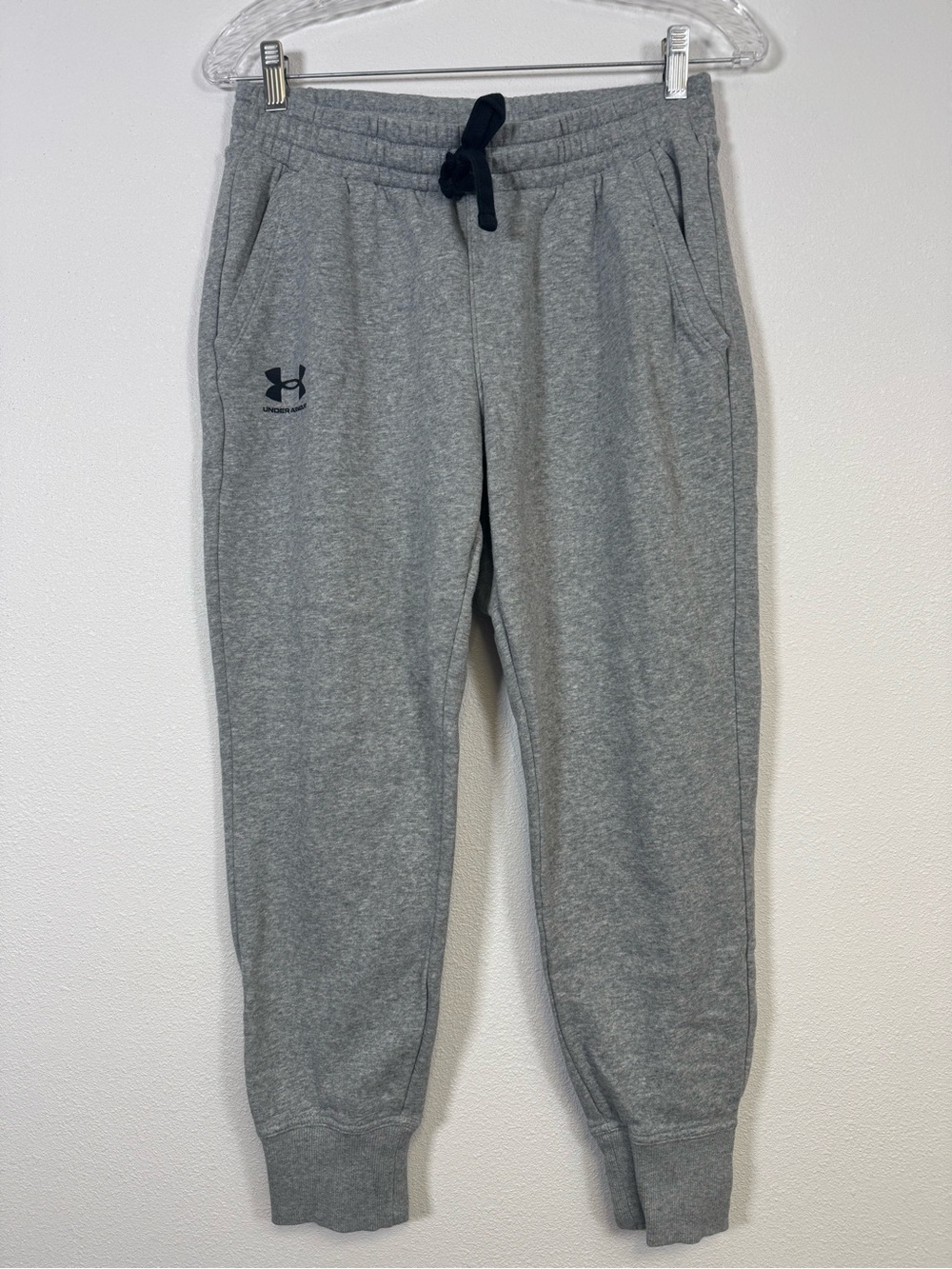 Under Armour Gray Jogger Sweatpants with Black Drawstring